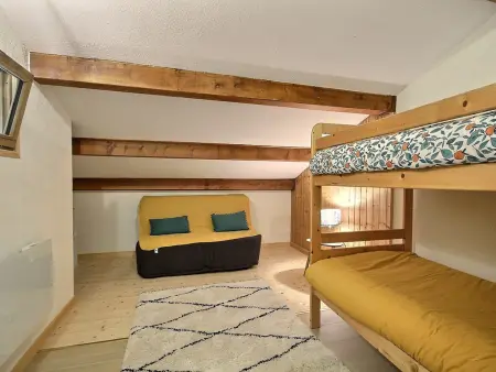 Duplex 6 pers rénové, balcon sud-est, La Plagne 1800 : photo 9