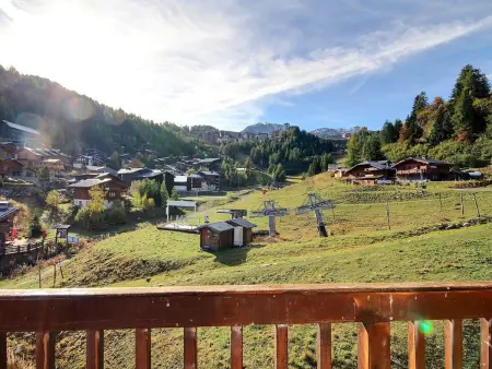 Duplex 6 pers rénové, balcon sud-est, La Plagne 1800 : photo 12