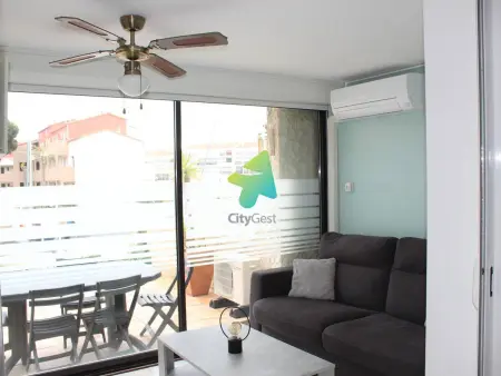 T2 cabine avec terrasse Sud et parking à Saint-Cyprien, accès Marina : photo 12