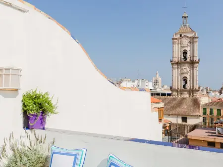 Penthouse centre Málaga, vue église, terrasse, 4 pers. : photo 2