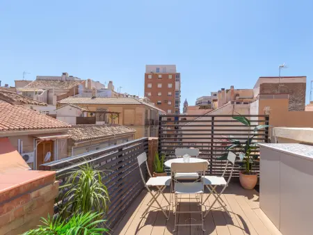 Penthouse centre historique Málaga, terrasse vue cathédrale : photo 7