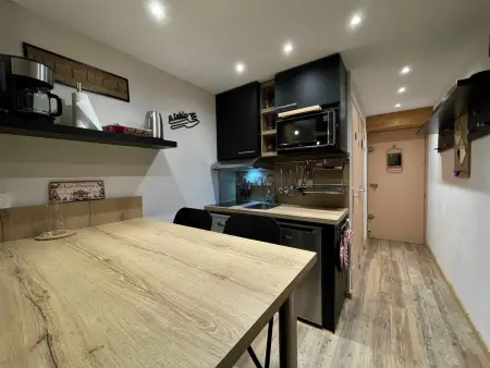 Studio cabine 4 pers aux Menuires, balcon sud, pied des pistes - Photo 5