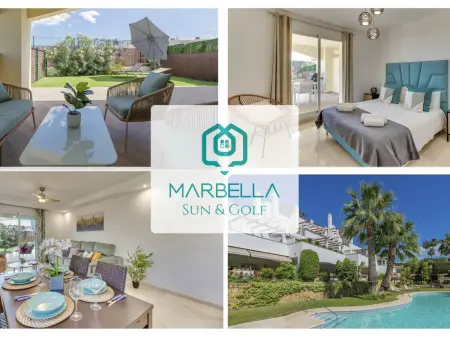 Location appartement à Marbella, Appartement Bohème Tropical avec Piscine sur la Golden Mile de Marbella
