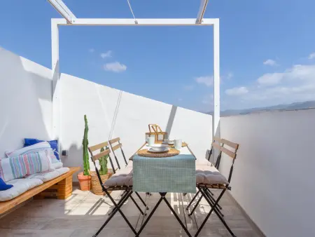 Location appartement à Málaga, Penthouse 2 chambres avec terrasse, clim et animaux admis au centre de Málaga