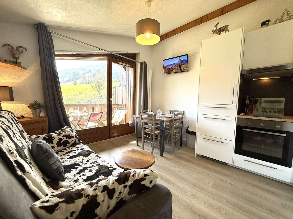 Appartement 2 pièces Praz-sur-Arly, vue pistes, parking - Photo 3