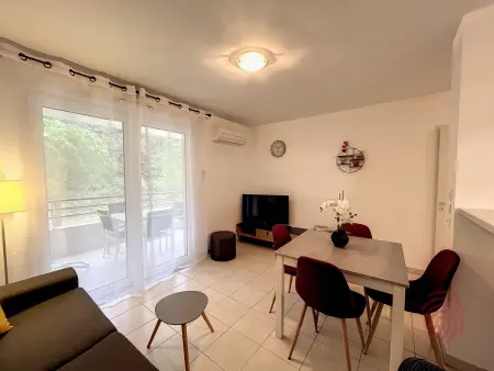 Location appartement à Lamalou les Bains, Appartement F2 climatisé à Lamalou-les-Bains, terrasse, proche centre et thermes, animaux acceptés