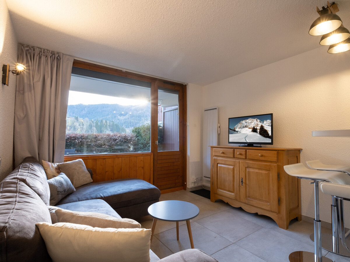 Appart 4 pers. La Clusaz, terrasse sud, garage, près pistes - Photo 1