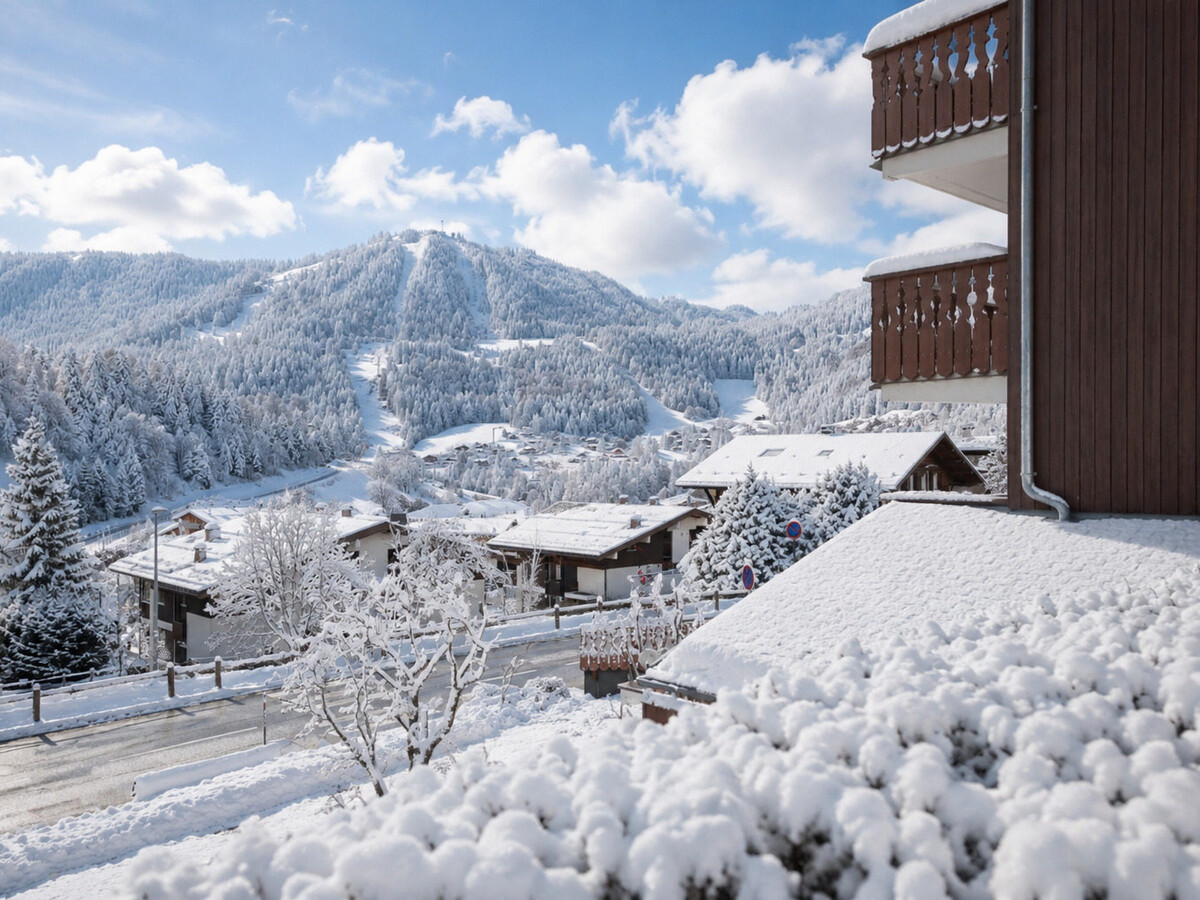 Appart 4 pers. La Clusaz, terrasse sud, garage, près pistes - Photo 12