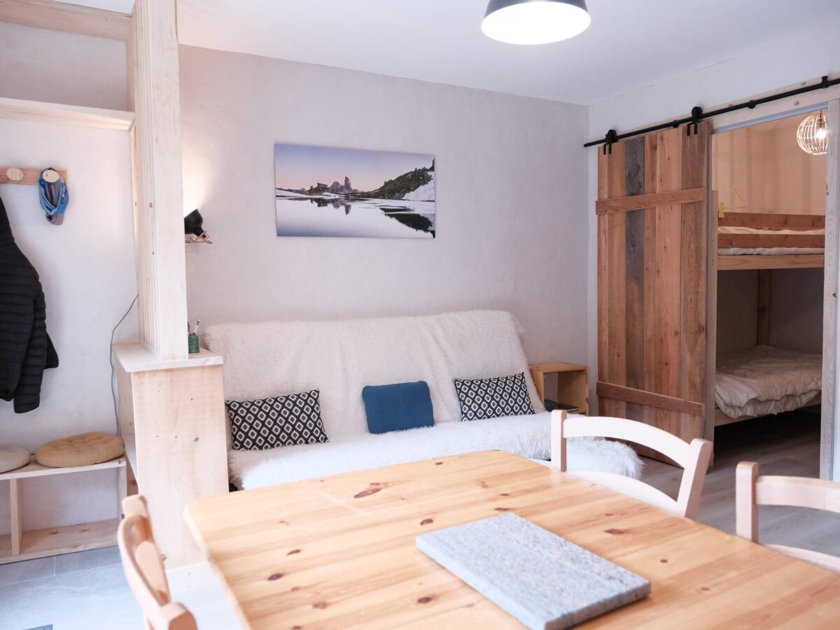 Studio cabine 25m² à 50m des pistes, piscine été - Photo 3
