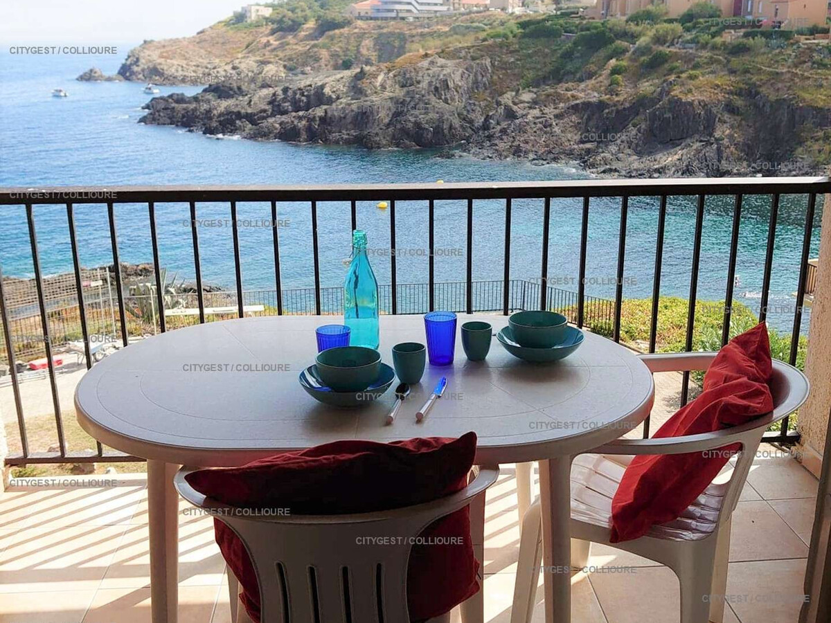 F2 mezzanine Collioure, plage à 50m, parking privé - Photo 1