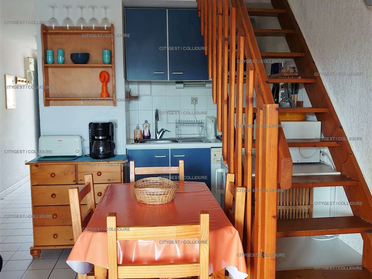 F2 mezzanine Collioure, plage à 50m, parking privé - Photo 3