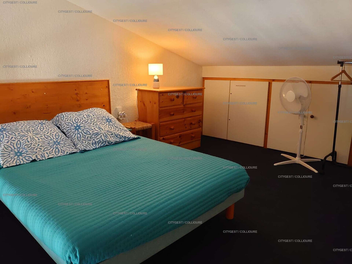 F2 mezzanine Collioure, plage à 50m, parking privé - Photo 4