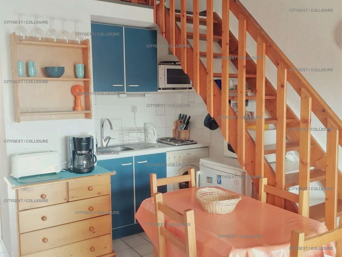F2 mezzanine Collioure, plage à 50m, parking privé - Photo 6