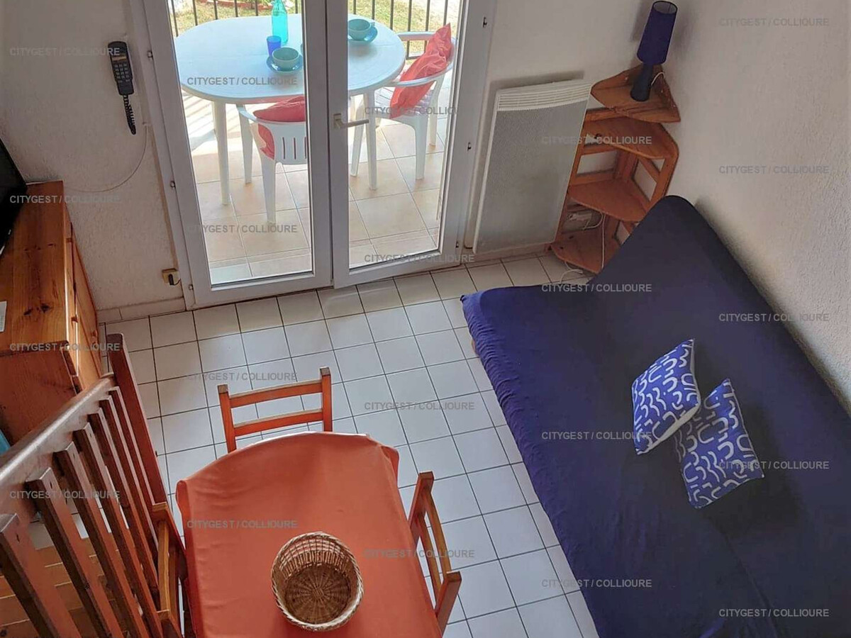 F2 mezzanine Collioure, plage à 50m, parking privé - Photo 9