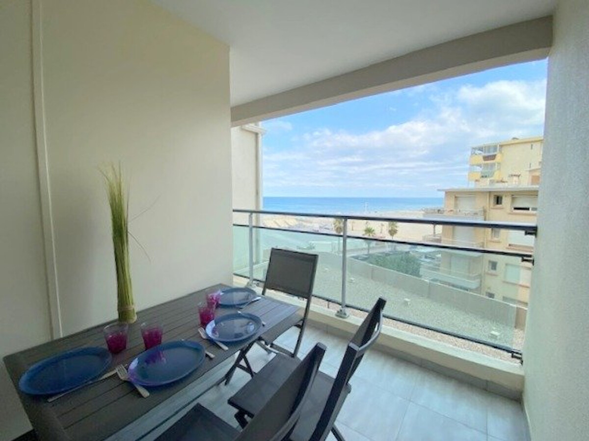T2 bord de mer avec terrasse vue, 4 pers à Canet-Plage - Photo 9