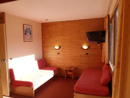 Location appartement à Belle Plagne, Studio divisible 4 pers. centre station, balcon, animaux admis