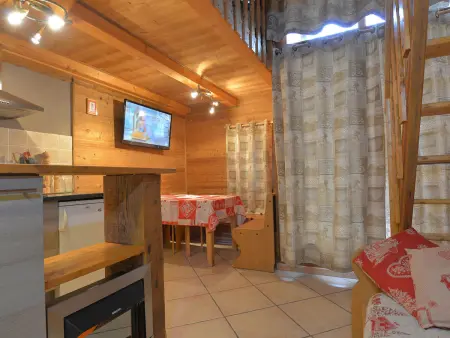 Studio cabine 6 pers. avec balcon aux Arcs 2000 : photo 3