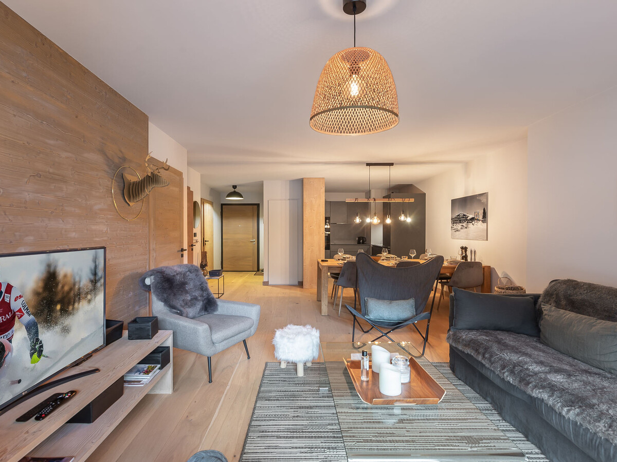 Appartement 4 pers. Megève Rochebrune, piscine & parking - Photo 8