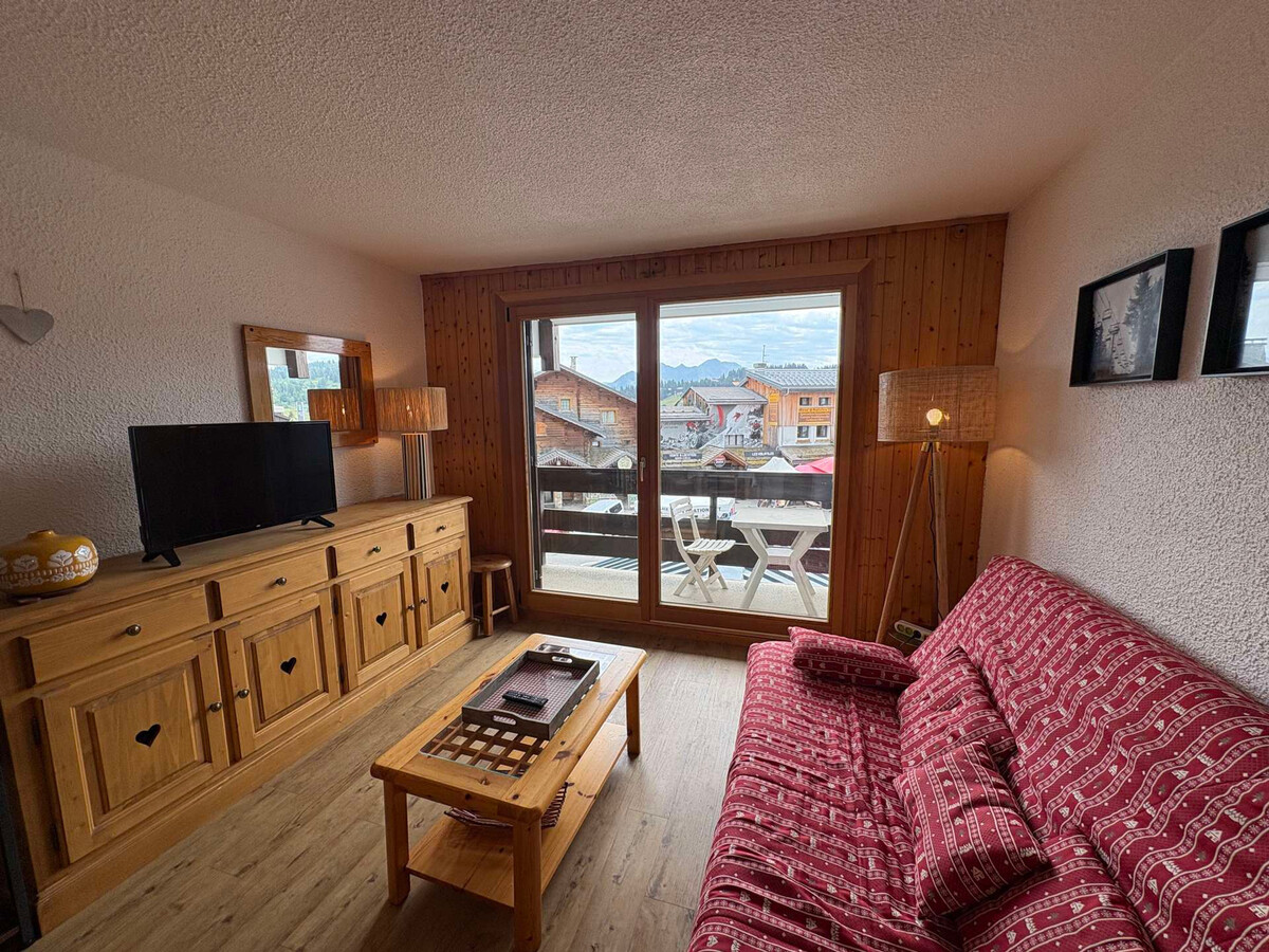 Studio cabine 4 pers. aux Saisies, vue pistes - Photo 1