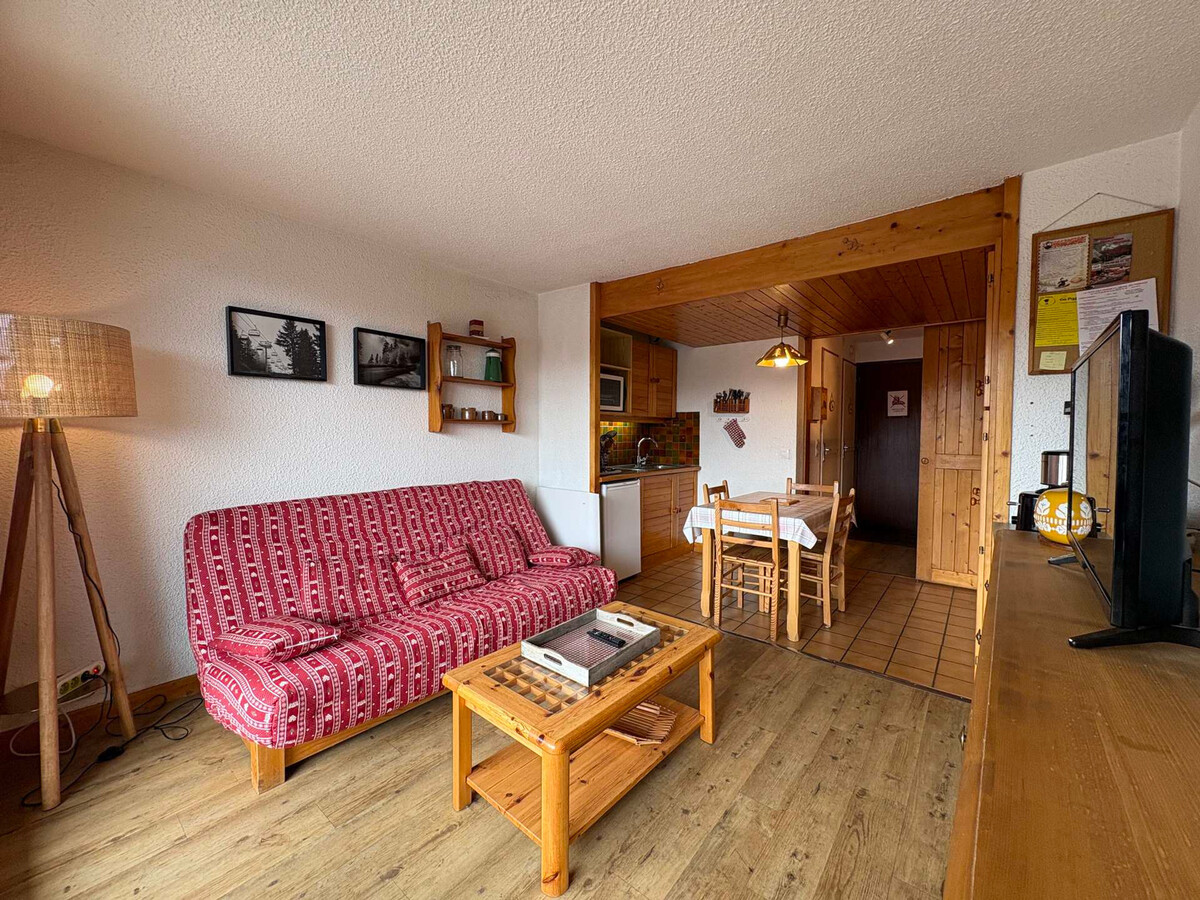 Studio cabine 4 pers. aux Saisies, vue pistes - Photo 6
