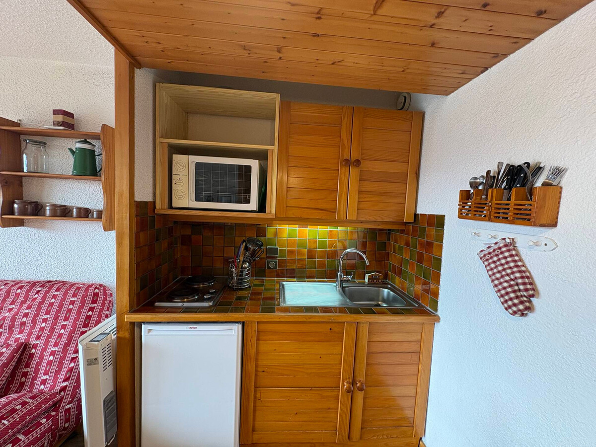 Studio cabine 4 pers. aux Saisies, vue pistes - Photo 7