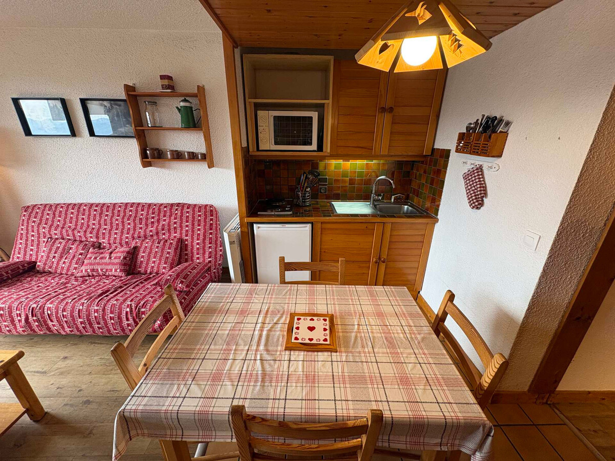 Studio cabine 4 pers. aux Saisies, vue pistes - Photo 8