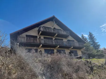 Studio 4 pers Saint-Michel-de-Chaillol, balcon sud, vue vallée : photo 10