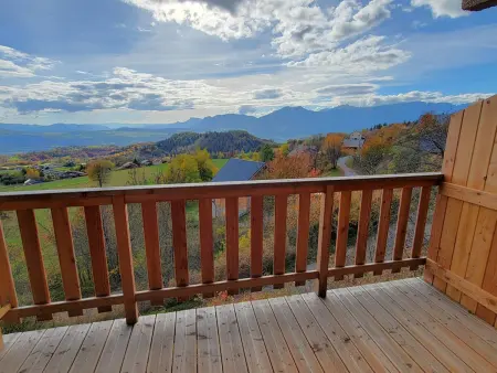 Studio 4 pers Saint-Michel-de-Chaillol, balcon sud, vue vallée : photo 13