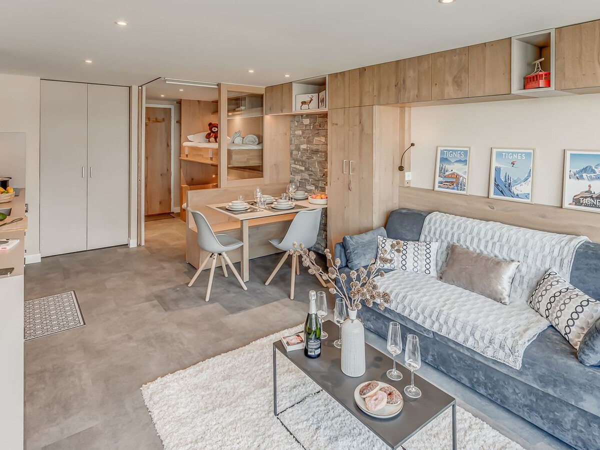 Studio 4 pers. balcon sud vue lac, Tignes - Photo 2