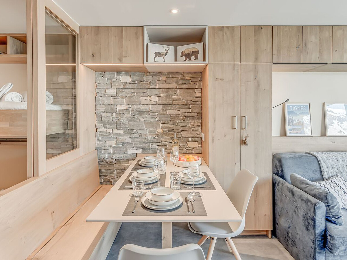 Studio 4 pers. balcon sud vue lac, Tignes - Photo 7