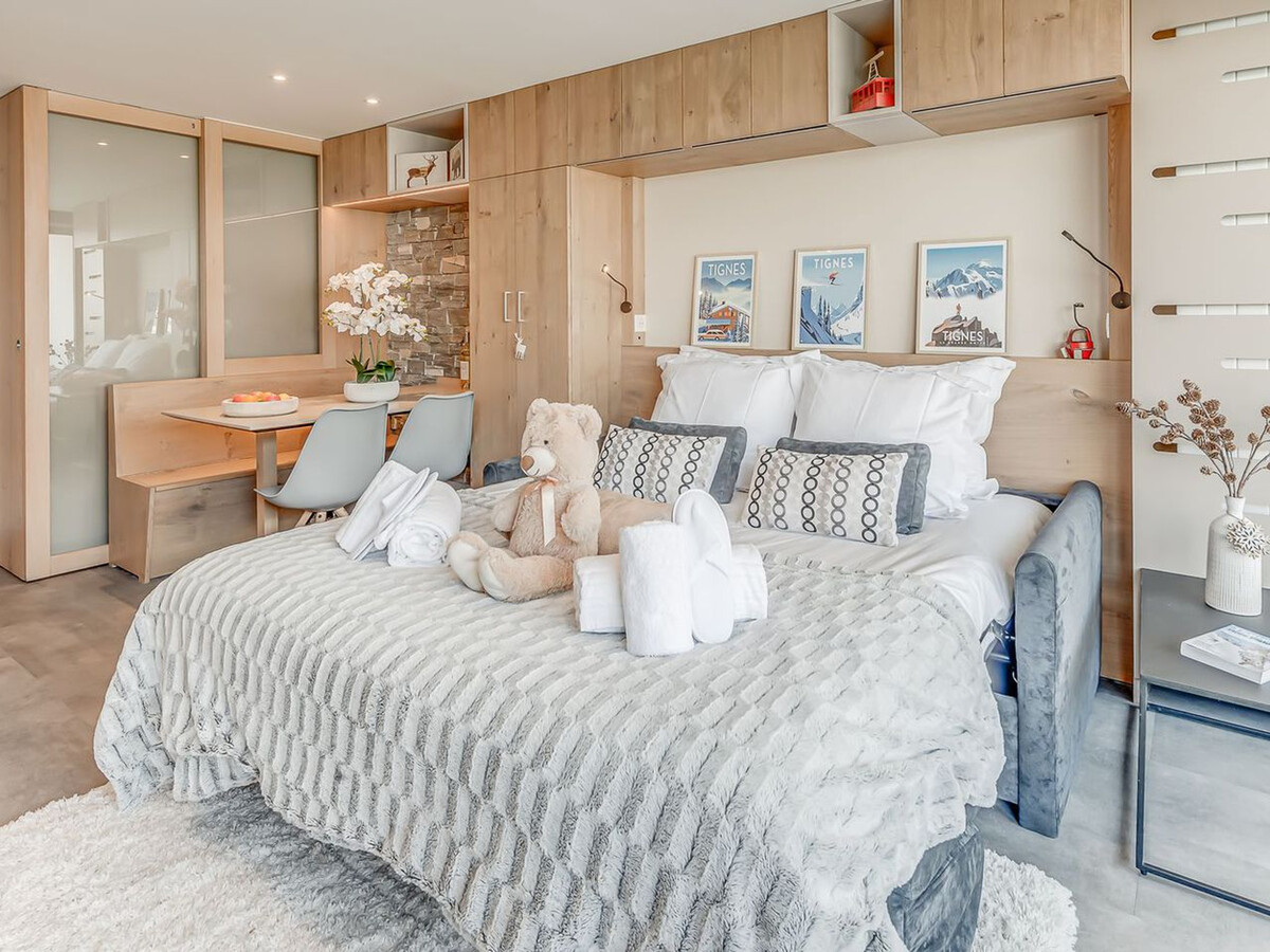 Studio 4 pers. balcon sud vue lac, Tignes - Photo 8