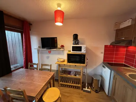 Studio cabine aux pistes, vue Écrins - Auris : photo 3