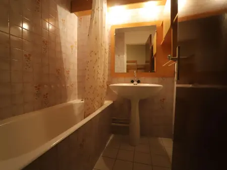 Studio cabine 4 pers, balcon sud vue glacier - Auris : photo 8