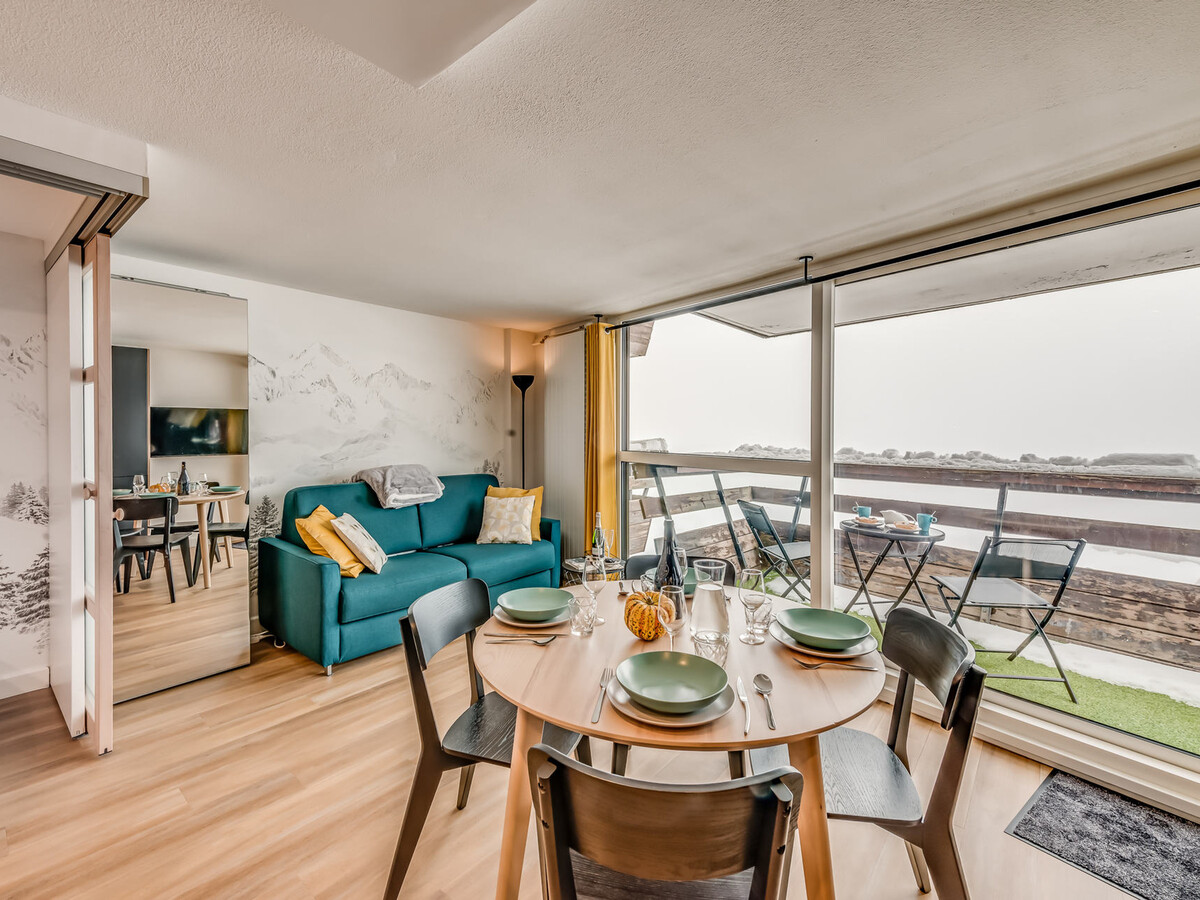 Studio Premium rénové Tignes, 4 pers., balcon vue Sassière - Photo 3