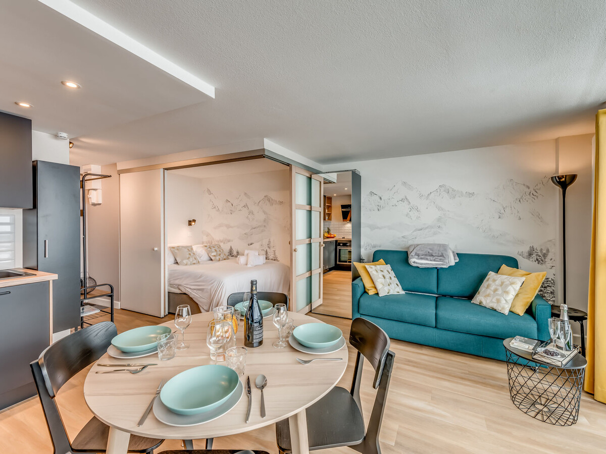 Studio Premium rénové Tignes, 4 pers., balcon vue Sassière - Photo 5