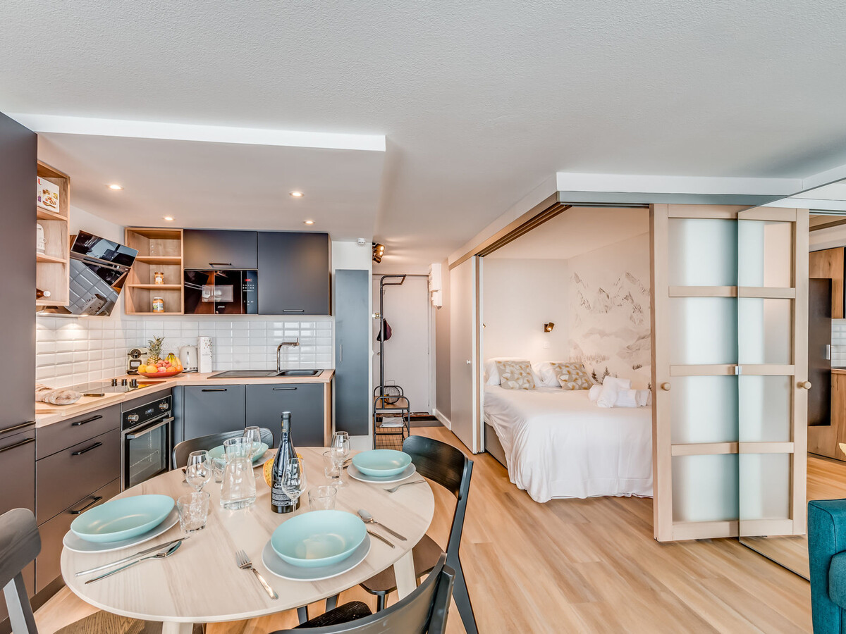 Studio Premium rénové Tignes, 4 pers., balcon vue Sassière - Photo 6