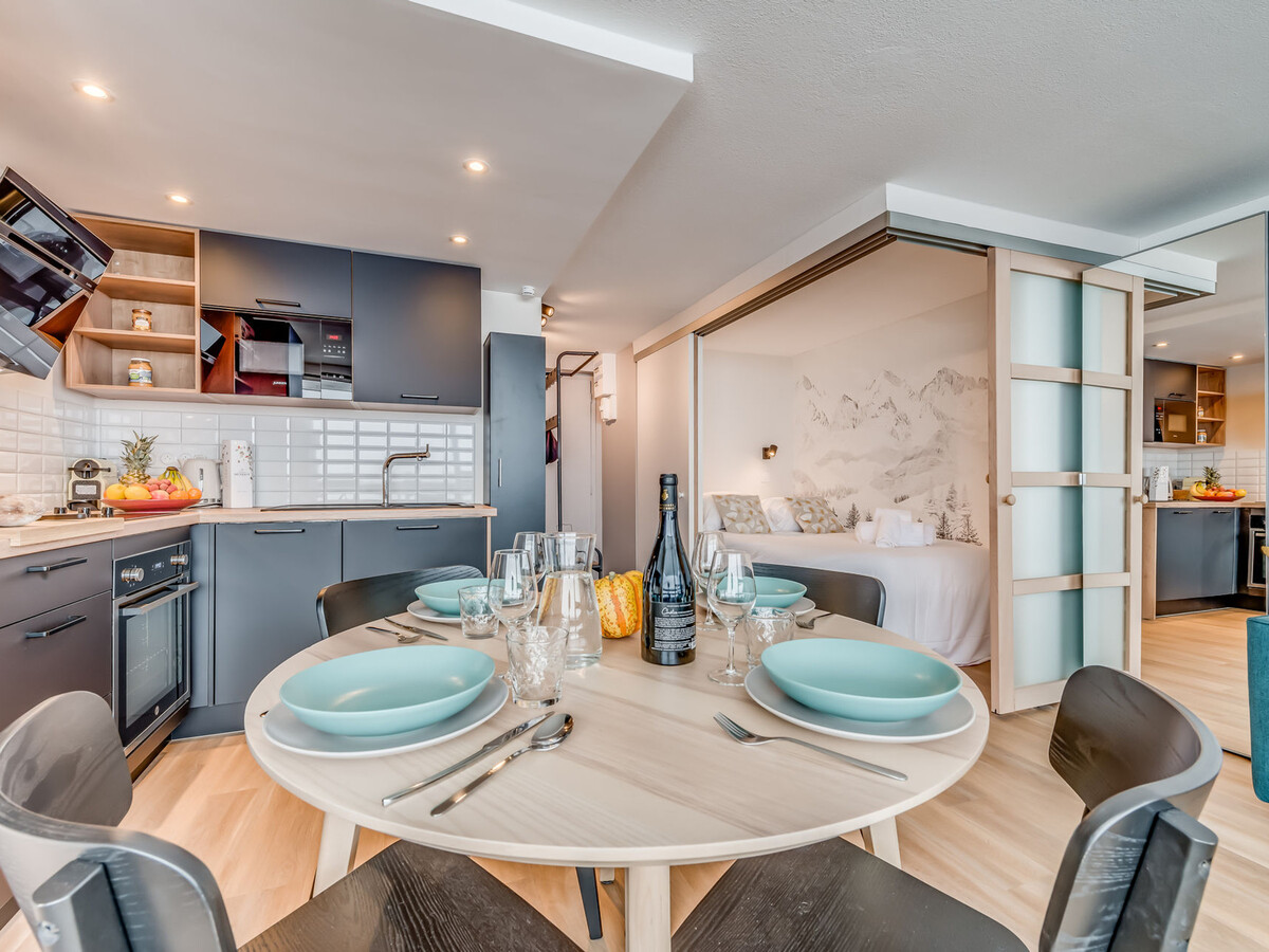 Studio Premium rénové Tignes, 4 pers., balcon vue Sassière - Photo 8
