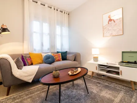 Appartement lumineux 2 chambres, grande déco ethnique, centre piéton Málaga - Photo 2