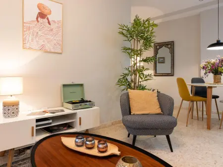 Appartement lumineux 2 chambres, grande déco ethnique, centre piéton Málaga - Photo 4