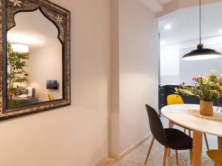 Appartement lumineux 2 chambres, grande déco ethnique, centre piéton Málaga - Photo 7