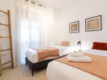 Appartement lumineux 2 chambres, grande déco ethnique, centre piéton Málaga - Photo 14