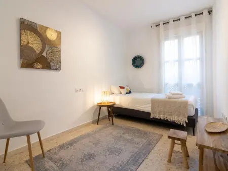 Appartement lumineux 2 chambres, grande déco ethnique, centre piéton Málaga - Photo 16