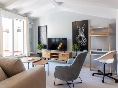 Penthouse rénové au cœur de Malaga, 1 chambre, balcon, clim, Wi-Fi, proche restaurants et bars - Photo 14