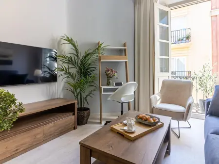 Location appartement à Málaga, Appartement spacieux au centre de Malaga, 1 chambre, balcon, cuisine équipée, WiFi, climatisation