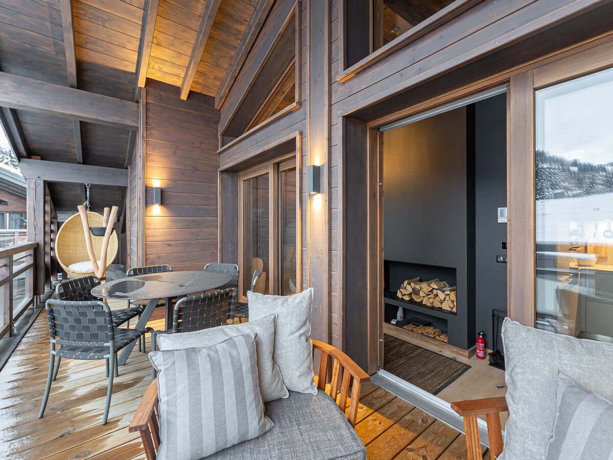 Duplex 4 chambres avec piscine à Megève - Photo 6