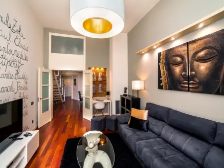 Duplex 140m² centre Barcelone, 5 chambres, balcon : photo 2