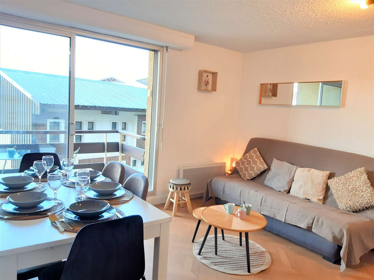 Studio cabine 6 pers avec balcon à 100m des pistes - Photo 1