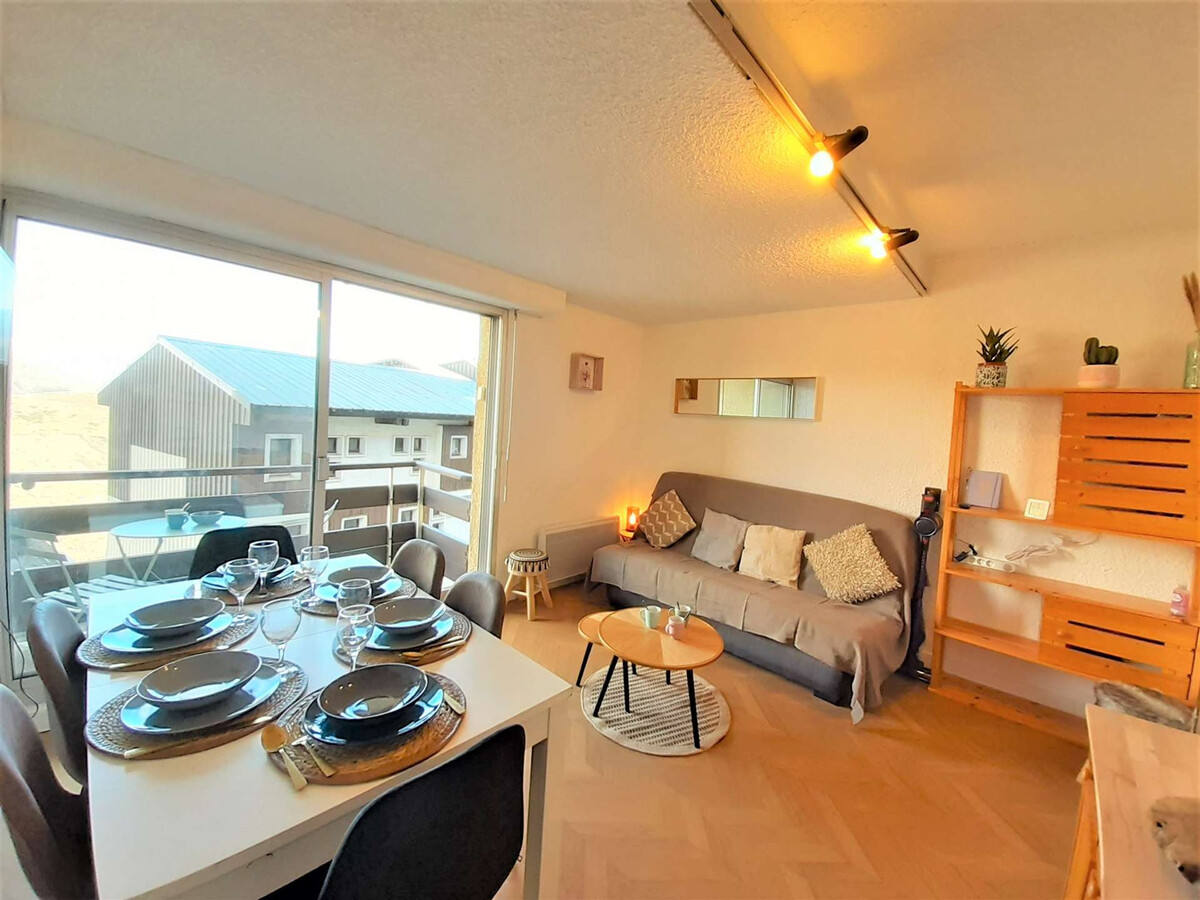 Studio cabine 6 pers avec balcon à 100m des pistes - Photo 4