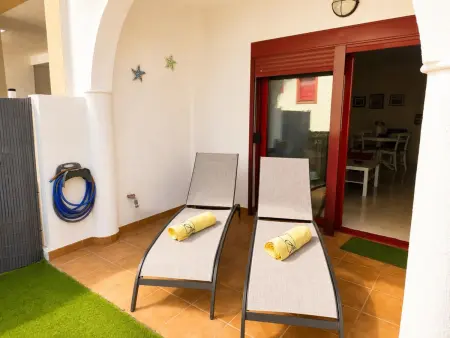 Appartement Palm-Mar : terrasse vue piscine, 3 bassins, 600m mer : photo 6