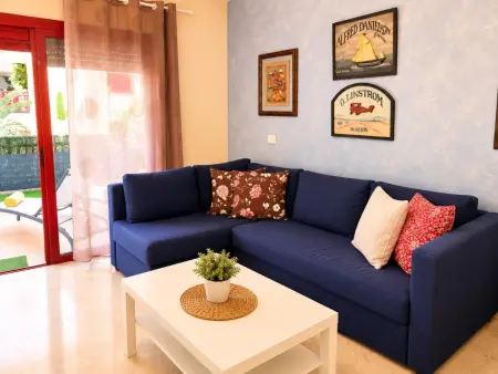 Appartement Palm-Mar : terrasse vue piscine, 3 bassins, 600m mer : photo 7